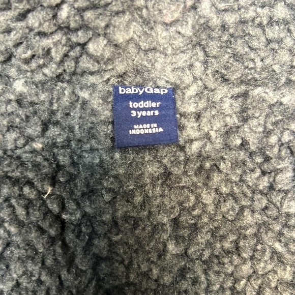 Baby Gap Zip Up Grey Thick Hoodie - Size 3 Years - Picture 5 of 5